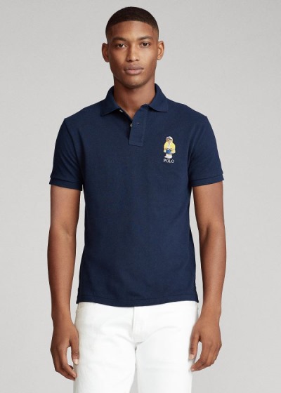 Polo Ralph Lauren Custom Slim CP-93 Bear Polo Herre Danmark (AIRNW1459)